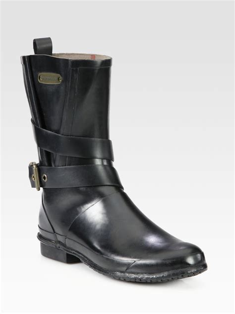 burberry mid calf buckle rain boots|net a porter burberry rain boots.